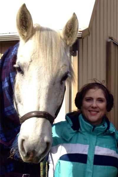 Mary with a horse